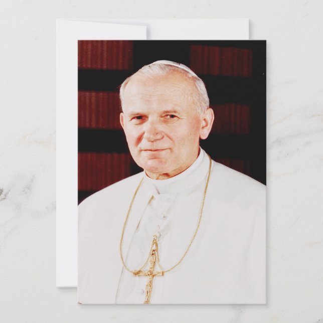 Tarjeta Festiva Juan Pablo II (Anverso)