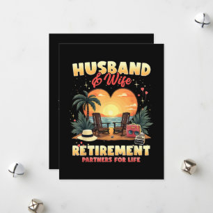 Tarjeta Festiva Jubilación de Marido y Mujer