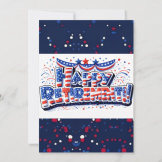 Tarjeta Festiva Jubilación Feliz Patriótica