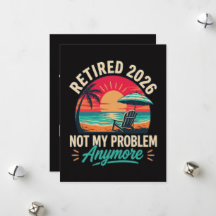 Tarjeta Festiva Jubilado 2026 No Es Mi Problema Ya 
