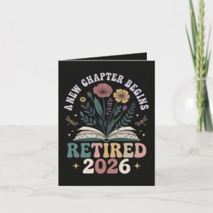 Tarjeta Festiva Jubilado 2026 Un Nuevo Capítulo Comienza