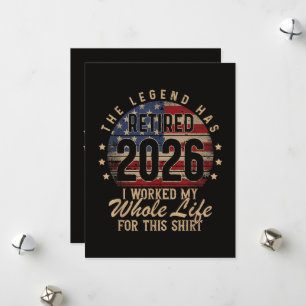 Tarjeta Festiva Jubilado Trabajé Toda la Vida para Esto