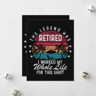 Tarjeta Festiva Jubilado Trabajé Toda Mi Vida para Esto