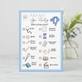 Tarjeta Festiva Juego Agra Hadig - Primera celebración de dientes 