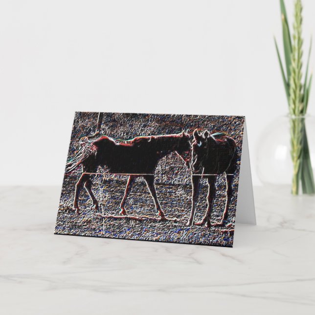 Tarjeta Festiva Juego del caballo (Anverso)