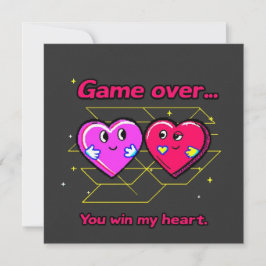 Tarjeta Festiva Juego Retro de Arcade de los 80 para el Día de San