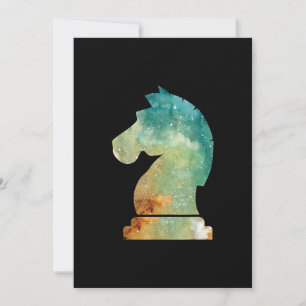 Tarjeta Festiva Jugador de ajedrez Horse Knight Chess Lover Regalo