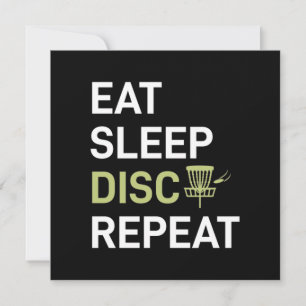 Tarjeta Festiva Jugador de Disc Golf   Come Duerme Disc Golf Repit