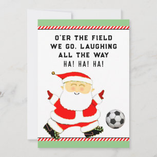 Tarjeta Festiva Jugador de equipo de fútbol