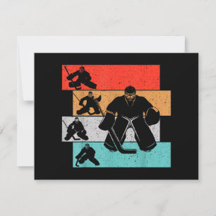 Tarjeta Festiva Jugador de hockey sobre hielo