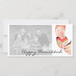 Tarjeta Festiva Jugando a mi Dreidel