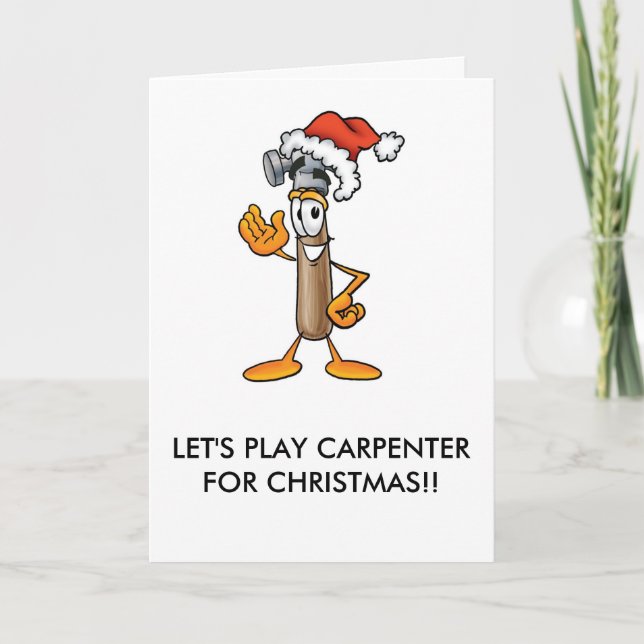 TARJETA FESTIVA JUGEMOS CARPENTER PARA NAVIDADES (Anverso)