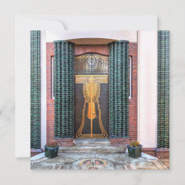 Tarjeta Festiva Jugenstil Door