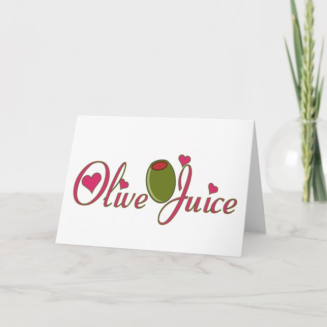 Tarjeta Festiva Jugo de oliva (Anverso)