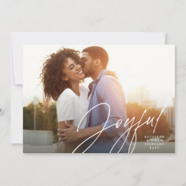 Tarjeta Festiva Jugoso guión moderno foto Navidades verdes Hol