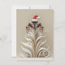 Tarjeta Festiva Jumping Spider Christmas Cards