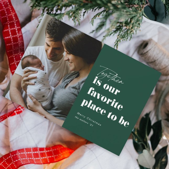 Tarjeta Festiva Juntos es nuestro lugar favorito 4 Photo (Subido por el creador)