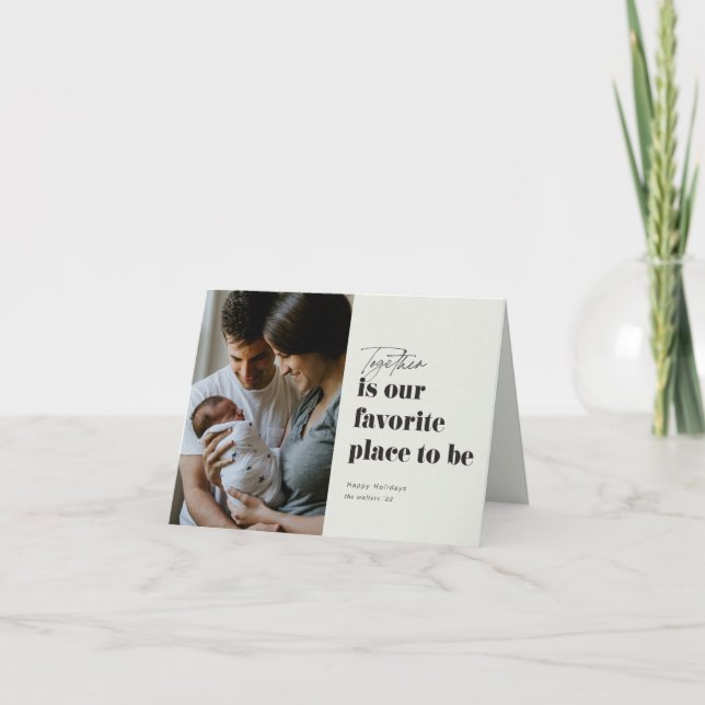 Tarjeta Festiva Juntos es nuestro lugar favorito foto (Anverso)