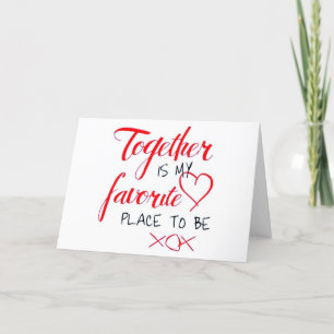 TARJETA FESTIVA JUNTOS ESTÁ MI *LUGAR FAVORITO* PARA SER NAVIDADES