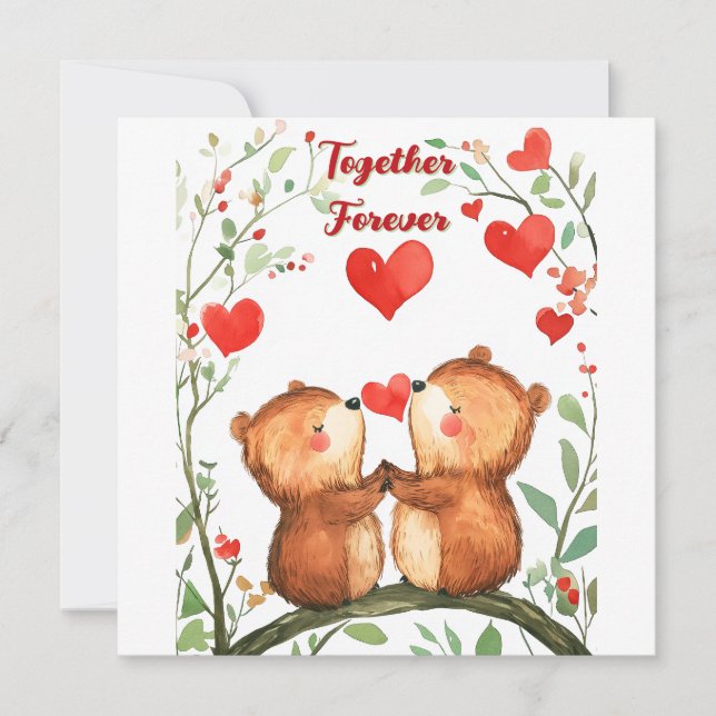 Tarjeta Festiva Juntos para siempre (Anverso)