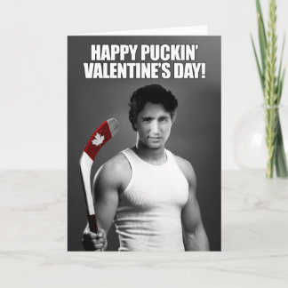 Tarjeta Festiva Justin Trudeau: Feliz El día de San Valentín de Pu