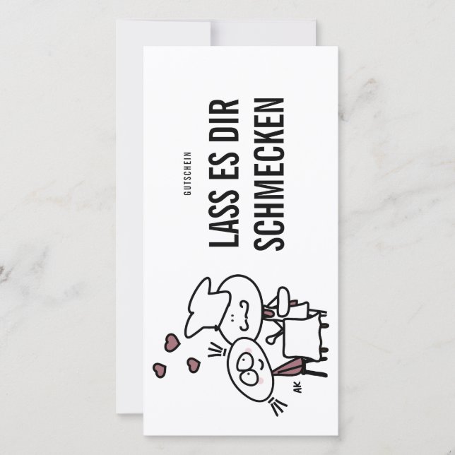 Tarjeta Festiva K&K Gutschein | Kochen (Anverso)