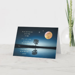 Tarjeta Festiva Kaart dubbel Rumi - If you want the moon
