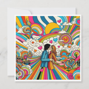 Tarjeta Festiva Kaleidoscope de amor