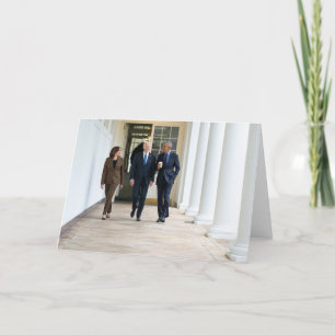 Tarjeta Festiva Kamala Harris Barack Obama y Joe Biden