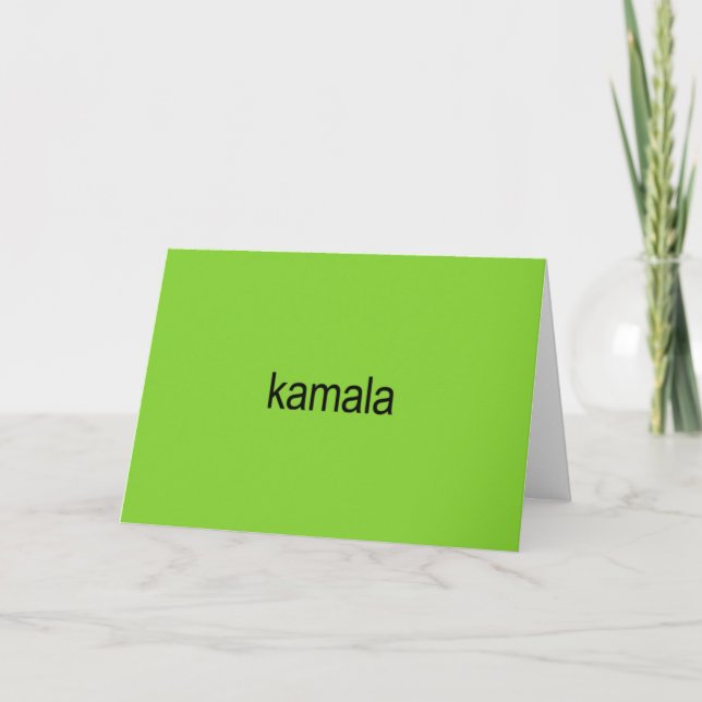 Tarjeta Festiva Kamala Harris es Brat (Anverso)