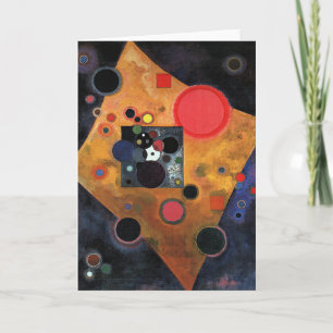 Tarjeta Festiva Kandinsky - Acento en Rosa,