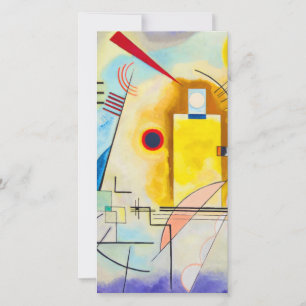 Tarjeta Festiva Kandinsky Amarillo-Rojo-Azul