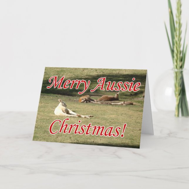 Tarjeta Festiva KangaROOS (Anverso)