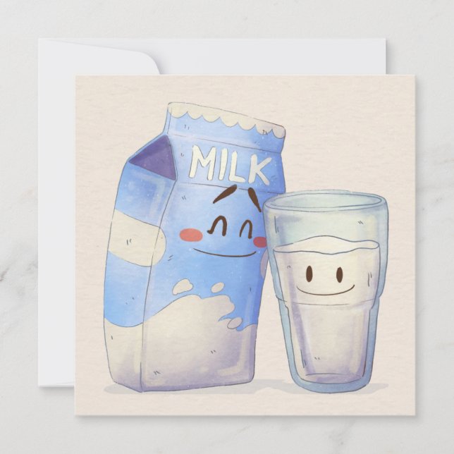 Tarjeta Festiva Kawaii Food Holiday Card (Anverso)