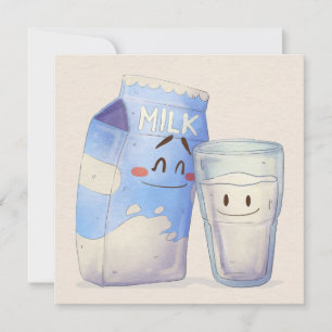 Tarjeta Festiva Kawaii Food Holiday Card