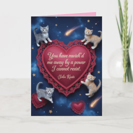 Tarjeta Festiva Keats Valentine's Day Card