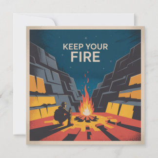 Tarjeta Festiva Keep Your Fire
