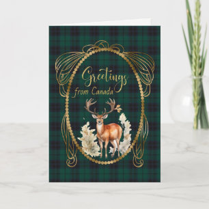 Tarjeta Festiva Keith Modern Scottish Tartan Greetings