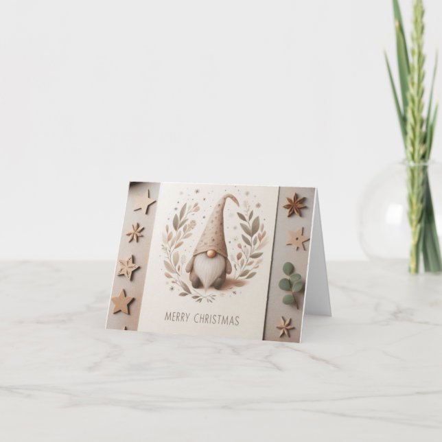 Tarjeta Festiva Kerstkaart kabouter (Anverso)