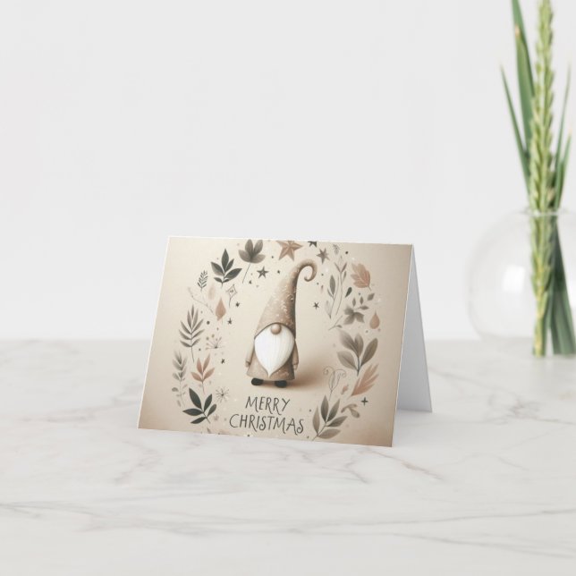 Tarjeta Festiva Kerstkaart kabouter (Anverso)