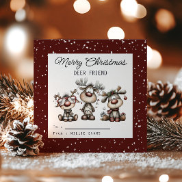 Tarjeta Festiva Kids Classroom Deer Themed