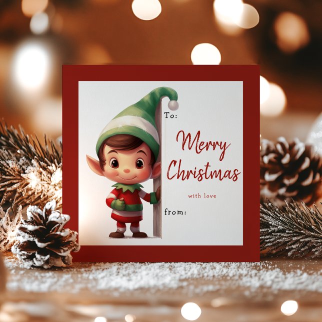 Tarjeta Festiva Kids Classroom Elf Christmas Holiday Card (Subido por el creador)