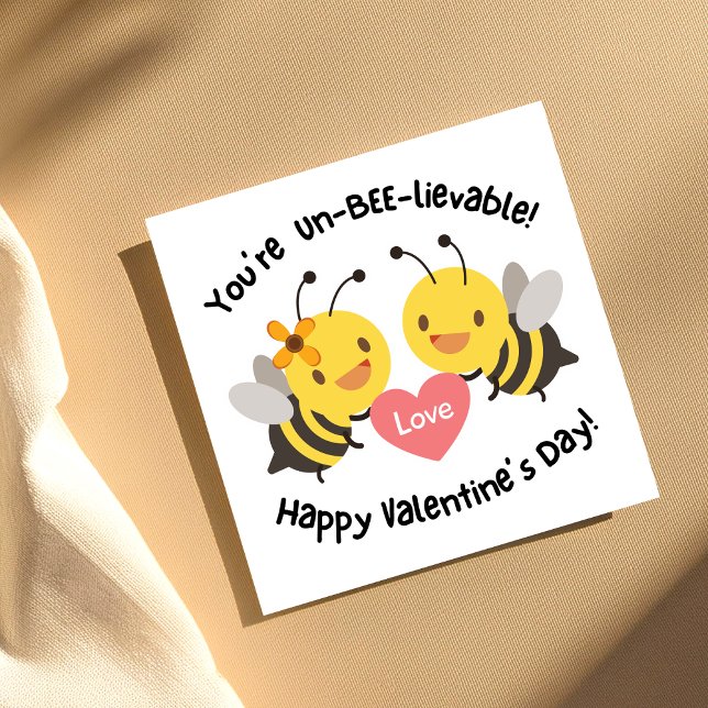 Tarjeta Festiva Kids Cute Bee El día de San Valentín (Subido por el creador)