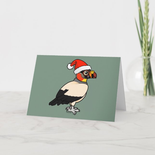 Tarjeta Festiva King Vulture Santa (Anverso)