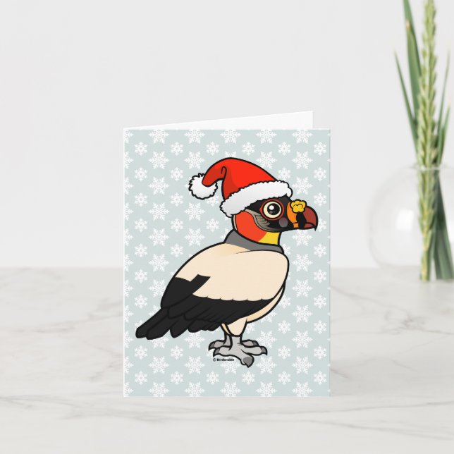 Tarjeta Festiva King Vulture Santa (Anverso)