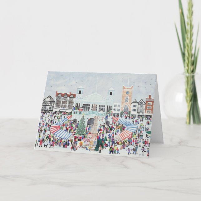 Tarjeta Festiva Kingston Market Surrey (Anverso)