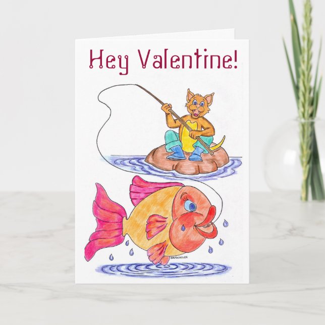 Tarjeta Festiva Kitschy Día de San Valentín Card (Anverso)