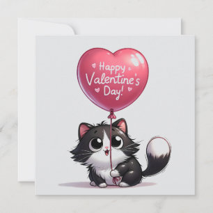 Tarjeta Festiva Kittern del Día de San Valentín