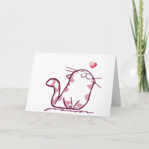 Tarjeta Festiva Kitty Love