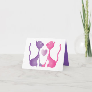 Tarjeta Festiva Kitty Love